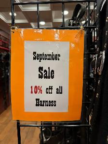 September 10% off Harness