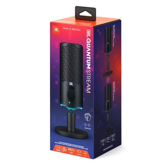 JBL Quantum StreamDual pattern premium USB microphone