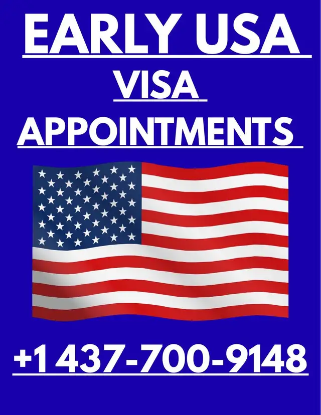 EARLY USA VISA APPOINTMENT dates are available