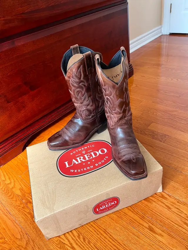 Authentic Laredo Leather Cowboy Boots