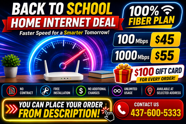Fast & Cheap Home Internet – 500 Mbps $45 | 1 Gbps $55