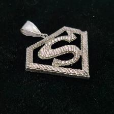 .925 Sterling Silver Superman Pendant - 10.2 Grams (#44314) - Photo 2