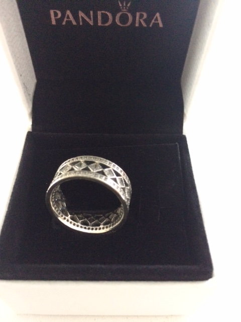 BAGUENEUVE GR6.5FEM PANDORA 17 ZIRCONS CUBIQUE BRILLANTS $125.00