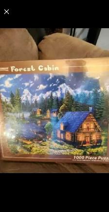 PUZZLE VERMONT. CABANE FORESTIÈRE.1000PIÈCES.NEUF & SCELLÉ.$20. - Photo 5