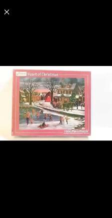 PUZZLE VERMONT.COEUR DE NOËL.1000 PIÈCES.NEUF & SCELLÉ.$20. - Photo 5