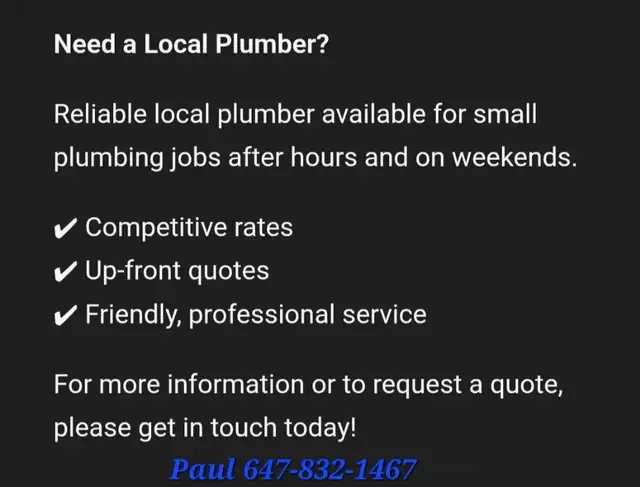 Local Plumber Service