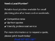Local Plumber Service