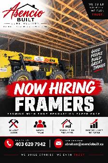 Hiring framers!