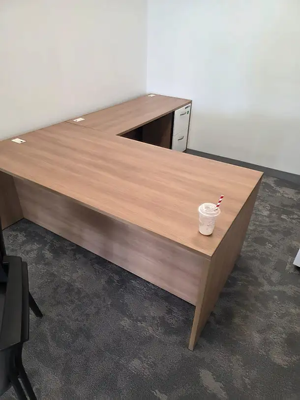 Artopex L-Shaped Executive Office Desk with Noki Electronic Lock