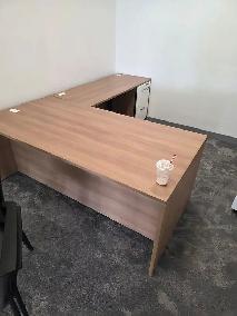 Artopex L-Shaped Executive Office Desk with Noki Electronic Lock