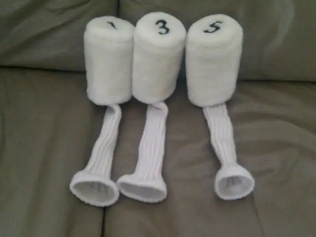 3 PROTÈGES NEUFS POUR BATONS GOLF NUMÉROS 1,3 5: $5.00: CHACUN