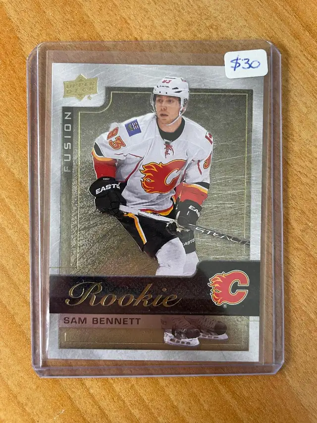 2015-16 Upper Deck Fusion Rookie Achievement Gold R9 Sam Bennett