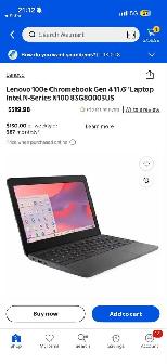 Lenovo 100e Chromebook Gen4 N100 4GB 32GB Touchscreen NEW SEALED - Photo 4
