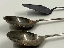 Silver Plated Serving Spoons and Cake Server - Photo 2