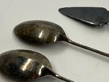 Silver Plated Serving Spoons and Cake Server - Photo 3