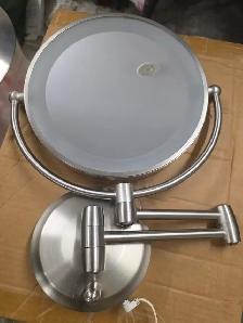 Zadro LED Wall Mount Makeup Mirror w Magnification, 360° Rotate - Photo 3