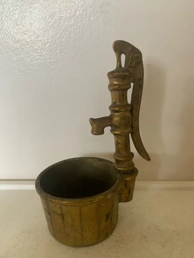 Brass Pump And Bucket