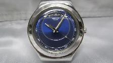 SUPER BLUE DIAL SWATCH WATCH IRONY BIG FARWAYS VERY COOL - Photo 2