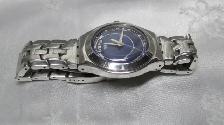 SUPER BLUE DIAL SWATCH WATCH IRONY BIG FARWAYS VERY COOL - Photo 6