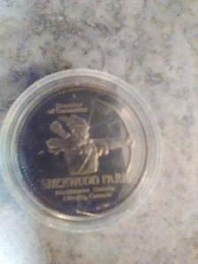 Vintage 1986 Sherwood Park Medieval Days Commemorative Coin $20 - Photo 2