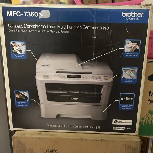 Brother MFC-7360N All-In-One Laser Printer  BRAND NEW