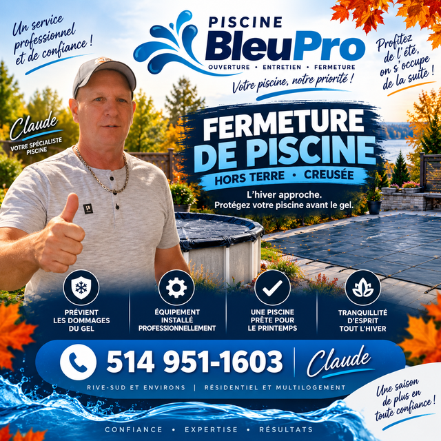 FERMETURE DE PISCINE RIVE-SUD | 35 ANS D’EXPÉRIENCE