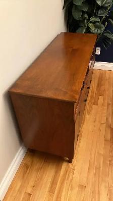 Mid century. TEAK TECK Lampe / Buffet, bahut disques vinyles, ba - Photo 8