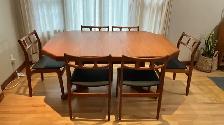 Mid century. TECK TEAK. Salle à manger / Table TRÈS GRANDE 2 ral - Photo 8