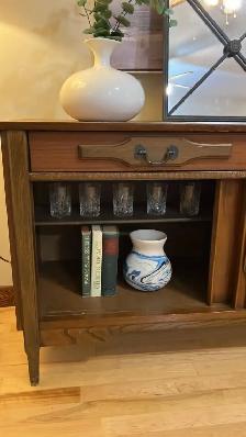 Mid century. TEAK TECK lampe / Buffet, crédence commode, bahut d - Photo 3