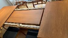 MCM vintage. TEAK TECK Meubles. Très grande table   2 rallonges. - Photo 5