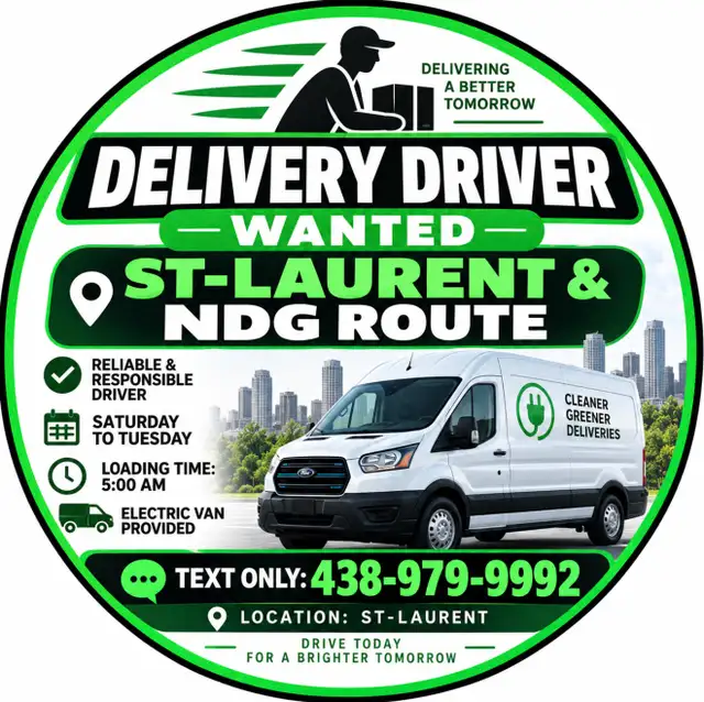 reliable and serious driver needed