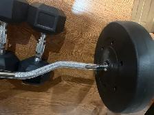 Weider Weight Bench with Barbell and Plates - Photo 7