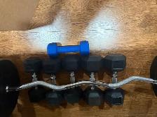 Weider Weight Bench with Barbell and Plates - Photo 8