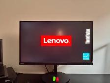 2 screen/écran LENOVO P27h-10, 27 in/po   2 HD video cables - Photo 4