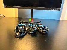 2 screen/écran LENOVO P27h-10, 27 in/po   2 HD video cables - Photo 7