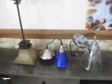 ANTIQUE VINTAGE 2 1/4' GLASS SHADES BRIDGE LAMP CEILING FIXTURES - Photo 5