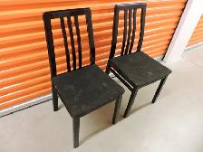 2 Chaises noires Alhut Ikea - Photo 2
