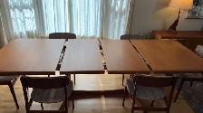 Mid century modern. TEAK TECK. Dining room set. VERY LARGE table - Photo 4