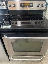 Cuisinière stainless vitrocéramique GE
