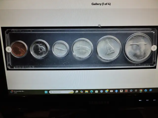 Pièces de monnaie ensemble hors circulation 1967 en argent.