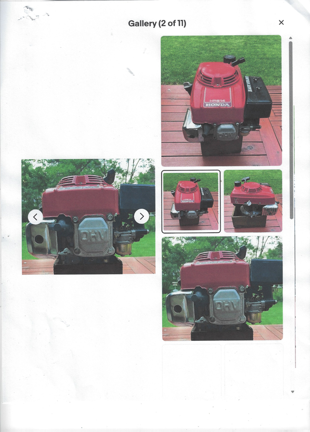 Honda engine HR214