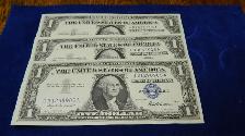 Billet Americain ( 3 ) 1957 ( 2 ) Remplacement numéro se suivre
