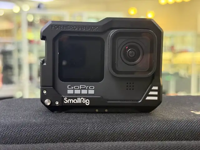 Go Pro Hero 9 Black Action Camera with small rig