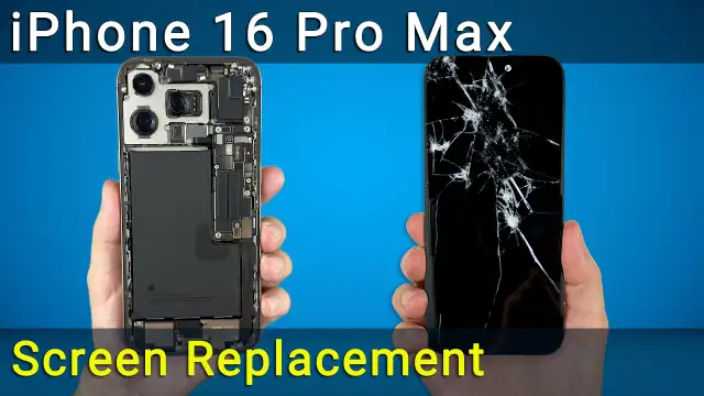 IPHONE 16 PRO MAX SCREEN REPLACMENT IN 30 MINUTES -780-456-6675