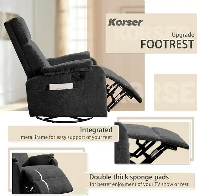 Brand New Swivel Rocking Recliner Chair special Selling at $199