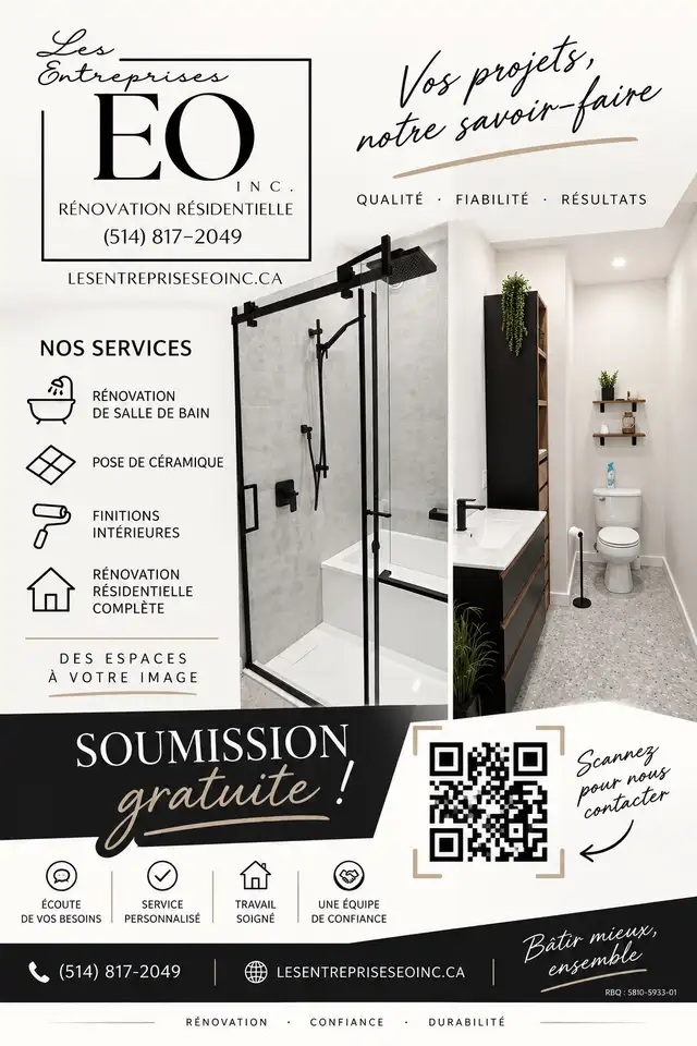 rénovation salle de bain,  sous-sol (bain, douche, céra