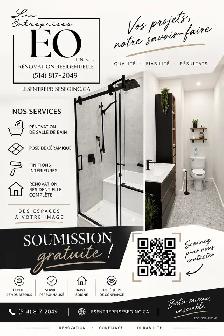 rénovation salle de bain,  sous-sol (bain, douche, céra
