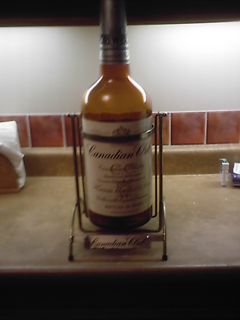 Canadian Club whiskey empty magnum