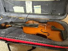Full Size Violin with Bow and Case - Photo 2