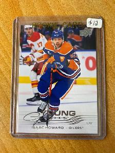 2025-26 Upper Deck #469 Isaac Howard YG RC Edmonton Oilers